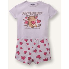 DeFacto %100 Pamuk 2'li Pijama Takımı Kız Bebek H7640A526SM