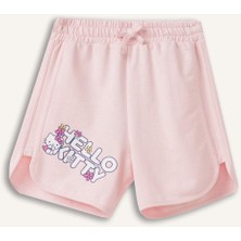 DeFacto Hello Kitty Lastikli Bel Pembe Şort Kız Çocuk H4101A826HS