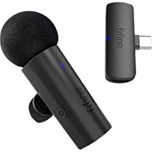 Omrs Store Fifine M6 Kablosuz Yaka Mikrofonu - Youtuber - Tiktok - - Type C Bilgisayar