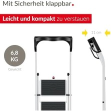Tech Butiq K75 Comfortlıne 3 Basamaklı Merdiven Beyaz Renk Tek Ebat Hl 4343-300