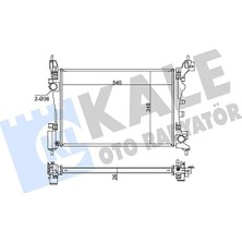 Tech Butiq Su Radyatörü Brazing Grande,, Fiorino, Qubo 1.2 1.4 1.4 16V 05 mt Ac/nac 540X348X26 Kal 345915