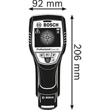 Tech Butiq Professional D-Tect 120 Duvar Tarama Cihazı (Tarama Alanı: 120 Mm, Akım Geçen ve Geçmeyen Kabloların, Metal, Plastik Boruların Bulunması, Usb-C Kablosu, 4 x Aa Pil, Akü Adaptörü, Taşıma Çantası)