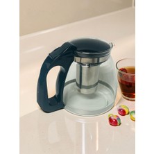 Cam Demlik 1500 ml Çelik Süzgeçli