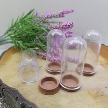 Hayaller Dükkanı 10 Adet Plastik Fanus Tıpalı Bebek Şekeri Nikah Şekeri Malzemesi