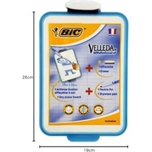 Tech Butiq Bıc Velleda Mini Beyaz Tahta 1218 + Kalem + Silgi