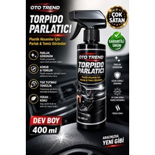 Oto Trend Torpido Parlatıcı Sprey 400 ml – Araç Içi Plastik Yenileyici, Uv Korumalı Kalıcı Parlaklık