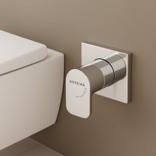 Tech Butiq Root Square A42729 Stop Valf, Sıva Üstü, Krom