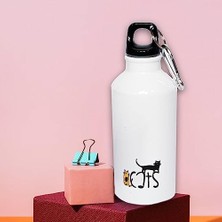 Tech Butiq Cats Karabinerli Alüminyum Matara 400 ml