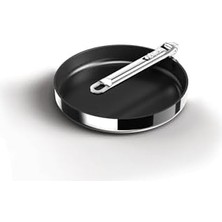 Tech Butiq Space 3 Katmalı Paslanmaz Çelik Seramik Kaplama 24 cm Kızartma Tavası