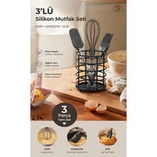 Okyanus Home Antrasit Silikon 3'lü Set