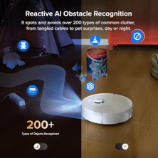 Tech Butiq Qrevo Curv 2 Süpürge ve Paspas, Spiraflow Gerçek Zamanlı Kendi Kendini Temizleyen Paspas, Çift Sıfır Dolanma Sistemi, Yapay Zeka Engel Algılama, Isıtmalı Yıkama ve Kurutma
