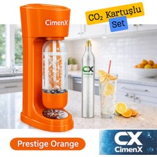 Soda Makinesi – Prestige Orange Cimenx Soda Maker- Soda Kartuşlu Set