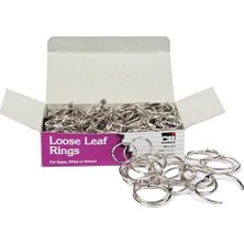 Tech Butiq Charles Leonard Inc. Loose Leaf Rings, 1.25 Inç Çap, Silver, 100 Box (R39) By Charles Leonard