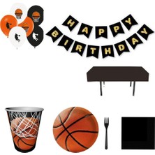 Hayaller Dükkanı Fanatik Basketbol Doğum Günü Süsleri 8 Kişilik
