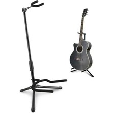 Die Grup Siyah Profesyonel Gitar Standı, Taşınabilir ve Katlanabilir