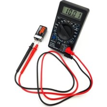 Tech Butiq Dijital Multimetre – Akım, Voltaj, Direnç Ölçer Elektrik Ölçü Aleti, Taşınabilir Dc/ac Ölçüm Cihazı, Güvenlik Sigortalı Tester, LCD Ekranlı Multimetre