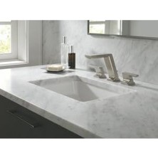 Tech Butiq Delta Faucet 3599LF-BLMPU Pivotal Iki Saplı Geniş Lavabo Musluğu, Mat Siyah