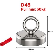 Tech Butiq 50 kg D48 Magnet Fishing 20M Halatlı Pot Mıknatıs Seti