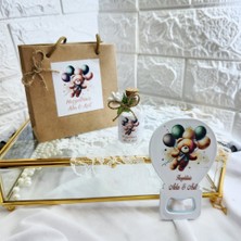 Hayaller Dükkanı 20 Adet Açacak Çanta ve Kolonya Şişesi 3 Lü Set Yeni Doğan Bebek Hediyesi