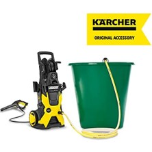 Tech Butiq 26431000 Basınçlı Yıkama Aksesuarı Için 5 M Emme Hortumu ve Filtresi, Beyaz, Sarı