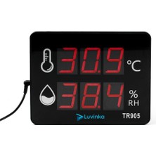 Tech Butiq TR905 Büyük LED Ekranlı Duvar Tipi Dijital Iç Mekan Termohigrometre