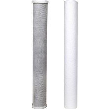 Sulook Su Arıtma 20 inch 5 Micron Tortu ve Blok Aktif Karbon Filtresi