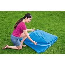 Tech Butiq Polietilen Solar Branda 462 Cm, Mavi, Yuvarlak