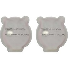 Tech Butiq Renkli Cep Sobası,el Isıtıcı,2 Adet Su Torbası Pvc 9cm