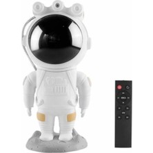 Renas Store Projeksiyon Astronot Lamba Speaker Sevimli Astronot Bluetooth Hoparlör