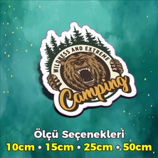 Sb Store Kamp Temalı Sticker Etiket Outdoor Adventure Camping Karavan - Model 84 - 10CM