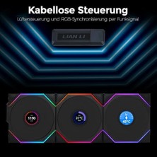 Tech Butiq Li Unı Fan Reverse Tl Wıreless LCD 3X120MM Siyah Kasa Fanı (G99.12RTLLCD1W3B.00)