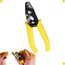 Tech Butiq Tel Sıyırıcılar, Fiber Optik Sıyırıcı 3 Delikli, 15 cm Sap Uzunluğunda Hassas Tel Sıyırıcı, Tesisatçılar ve Elektrikçiler Için Güvenli Fiber Optik Kablo Sıyırma Aleti