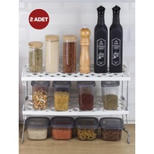 Okyanus Home Metal Ayaklı Tek Katlı Pratik Raf Düzenleyici 20X45