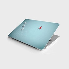 Tech Butiq Laptop Notebook Pc Kaplama Etiketi Kağıt Uçak