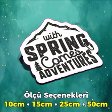 Sb Store Kamp Temalı Sticker Etiket Outdoor Adventure Camping Karavan - Model 80 - 10CM