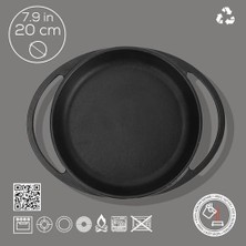 Tech Butiq Döküm Mini Yuvarlak Çap 20, Tava