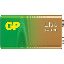 Tech Butiq G-Tech Ultra Alkalin 9V - 6LR61 Boy 9V Pil Tekli Kart