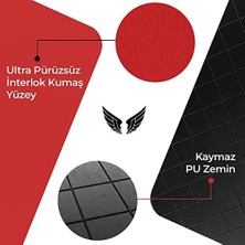 Tech Butiq - Gaming Oyuncu Gamer Mouse Pad, Kaymaz Taban Büyük Boy Large Ofis Tipi Mouse Ped, Fare Altlığı, Düz Masa Koruyucu Klavye Altı Mousepad