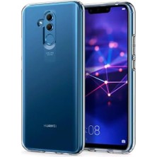 Tech Butiq ile Uyumlu Şeffaf Clear Silikon Yüksek Kalite Darbeye Dayanıklı Şık Telefon Kılıfı (Mate 20 Lite)