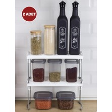Okyanus Home Metal Ayaklı Tek Katlı Pratik Raf Düzenleyici 14X30