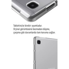 Tech Butiq Galaxy Tab A9 Şeffaf Kılıf Silikon Tablet Kılıfı Ultra Ince Buzlu Şeffaf Kılıf (Tab A9)