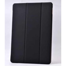 Tech Butiq - Galaxy Tab S6 T860 ile Uyumlu Kılıf Standlı Katlanabilir Akıllı Kapak Siyah