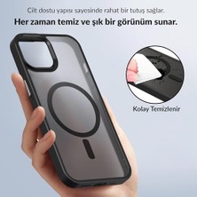 Tech Butiq Bix 15 Magsafe Uyumlu Kılıf Tam Koruma Manyetik Darbe Emici Siyah