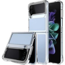 Tech Butiq Galaxy Z Flip 4 ile Uyumlu Kılıf Ince Pc Full Şeffaf Sararmaz Renksiz