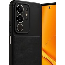 Tech Butiq - ile Uyumlu Y29S Kılıf Kamera Korumalı Karbon Desenli Görünümlü Uzun Ömürlü Renk Atmaz Silikon Kapak