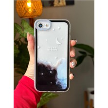 Tech Butiq 7 Plus ve 8 Plus ile Uyumlu Siyah Kristal Baskı Tasarım Kılıf