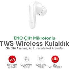 Tech Butiq Bluetooth Kulaklık 5.4 – Enc Teknolojili - Gürültü Azaltmalı