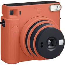 Tech Butiq Sq1 Terracotta Turuncu Fotoğraf Makinesi 10LU Kare Film ve Pleksi Çerçeve