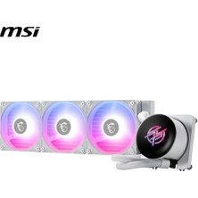 Tech Butiq Msı Mpg Corelıquıd P13 360 Whıte 360 mm Beyaz Argb Gen2 2.1 LCD Ekranlı Sıvı Işlemci Soğutucusu