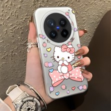 Ucuc Vivo X200 Pro Uyumlu Sert Akrilik Arka Silikon Kenar Lens Koruma Şık Baskı Kılıf